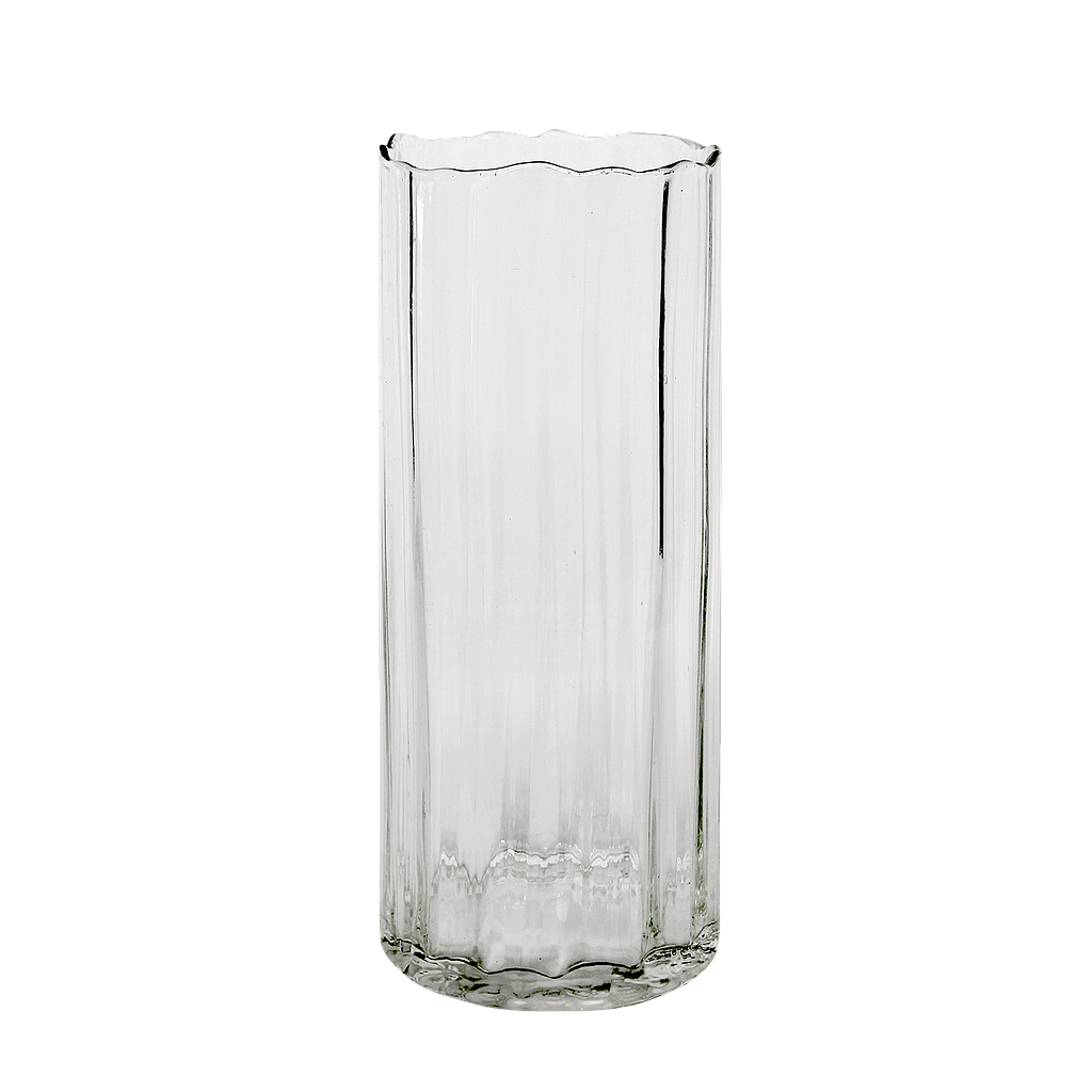 BOWENVALE - Glass vase Diam.12 x H30 - Transparent