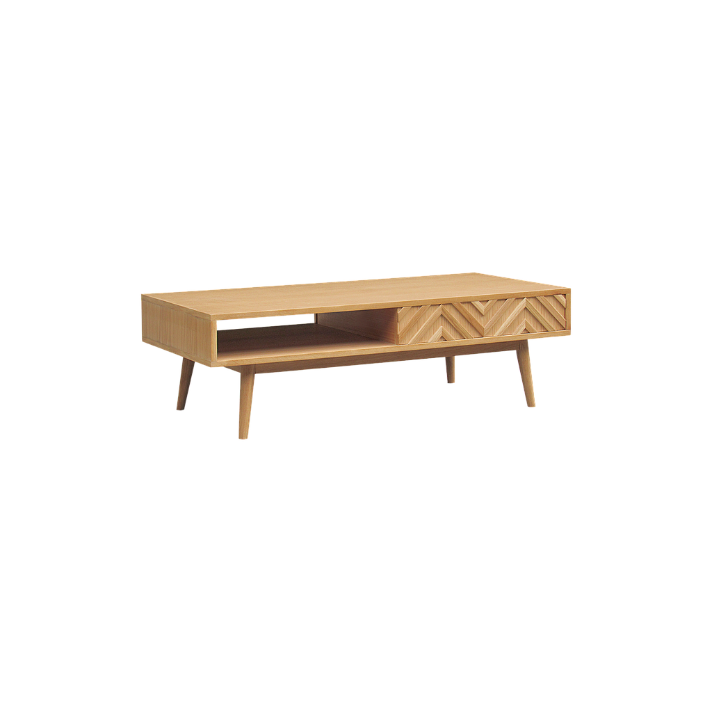 PORTO - Coffee table L120 x H37 - Natural oak