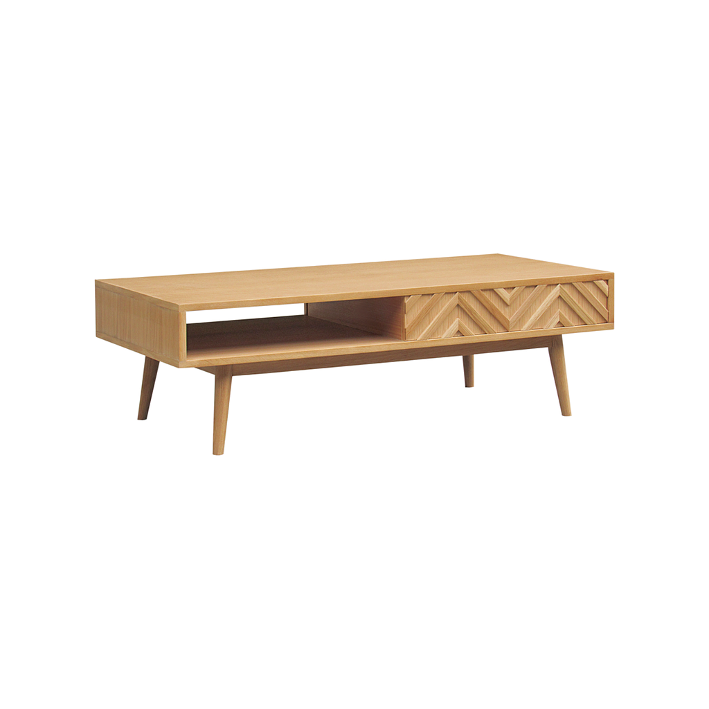 PORTO - Coffee table L120 x H37 - Natural oak