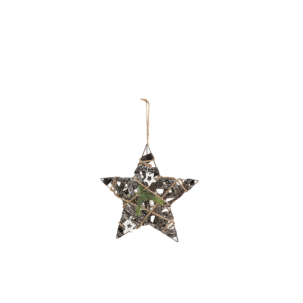 OKSANA - Hanging Xmas star 20 x 20 - Multicolor