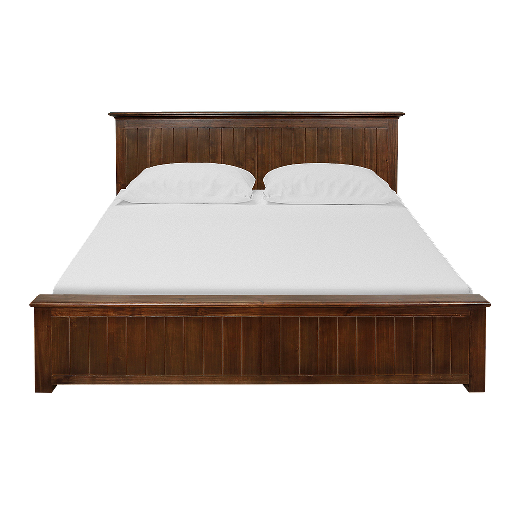 NEIL - King size bed 180x200 - Mokka / 4-drawers
