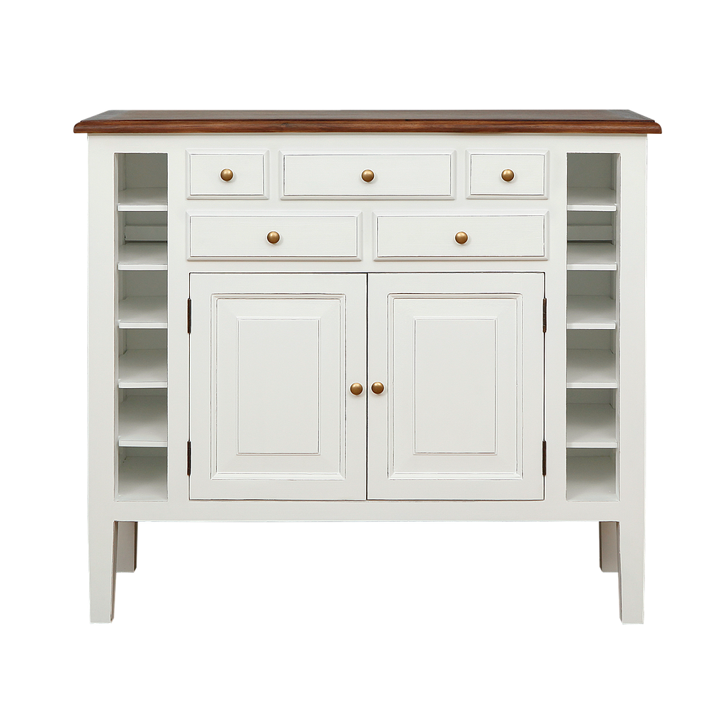 MARVIN - Sideboard L110 - Brocante white and Washed antic