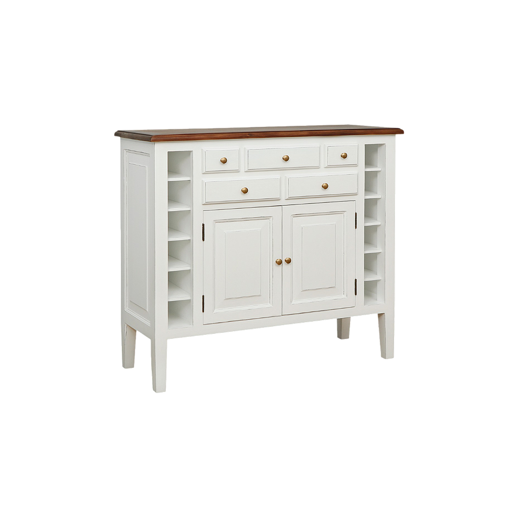 MARVIN - Sideboard L110 - Brocante white and Washed antic