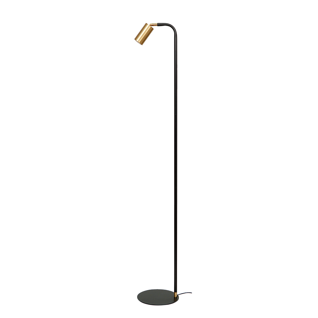 ROMER - Floor Lamp H167 - Black and Gold