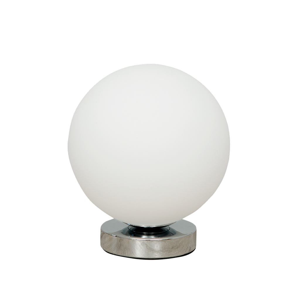 KALA - Globe deskdLamp Diam.20 - Silver and White