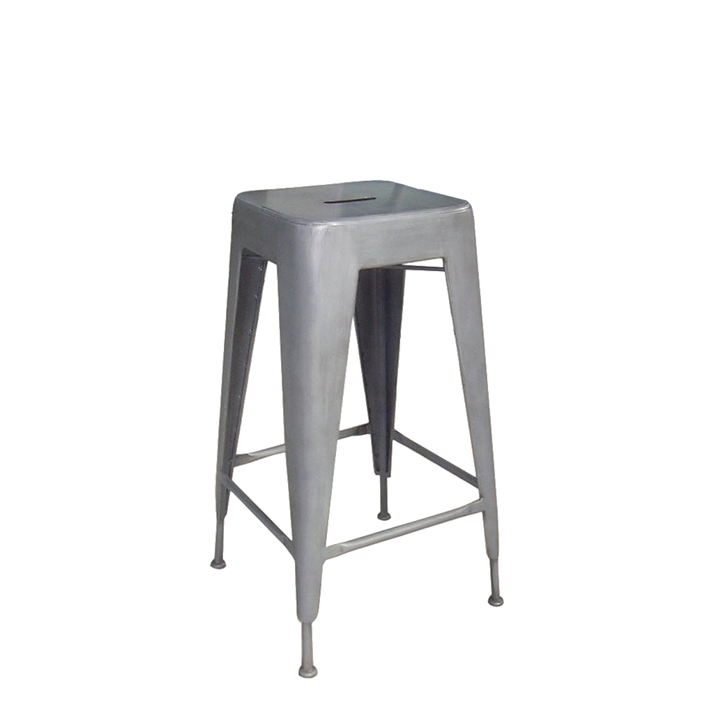 MEKA - Bar stool H75 - Vintage silver