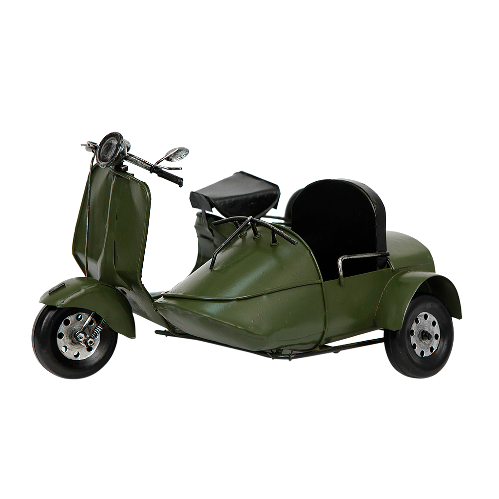 MOONYA - Army Green Sidecar Tricycle Motorbike Model H19