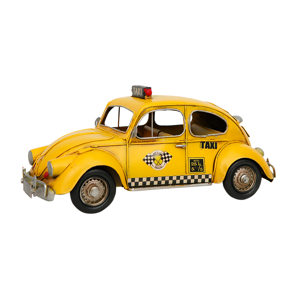 COCCI - Retro metal taxi 32 x 16 - Yellow