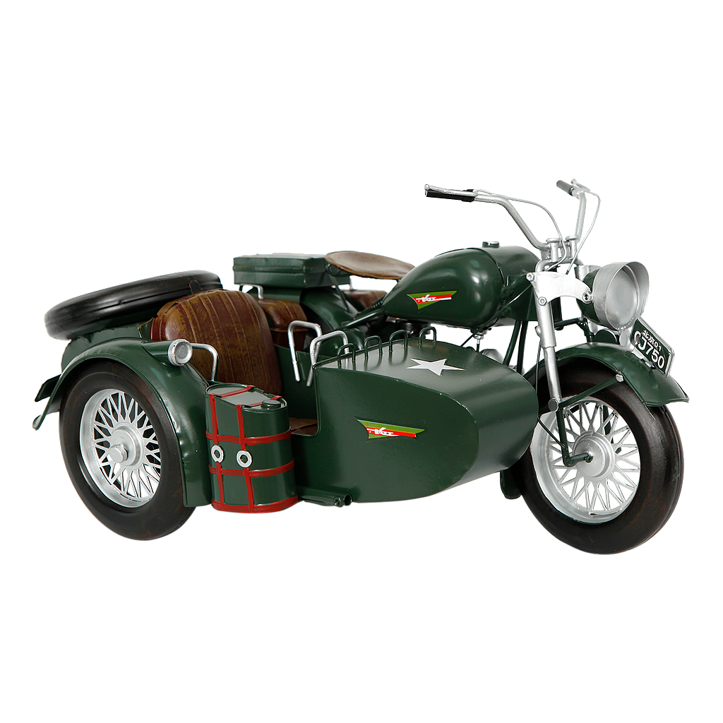 MOONYA - Sidecar Motorcycle Model 36x18 - Green
