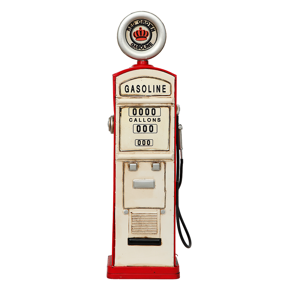 GAZ - Retro gas station 16x58 - Red and Off white