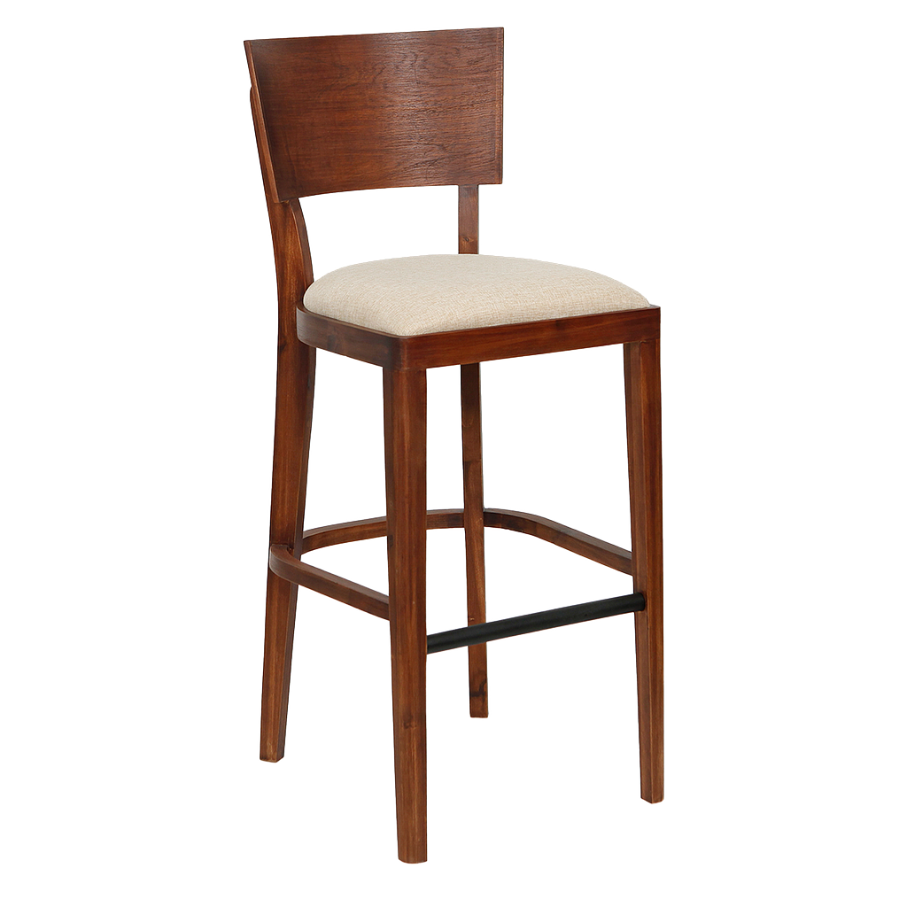 BLOIS - Bar chair H110 - Washed antic and Cream cover