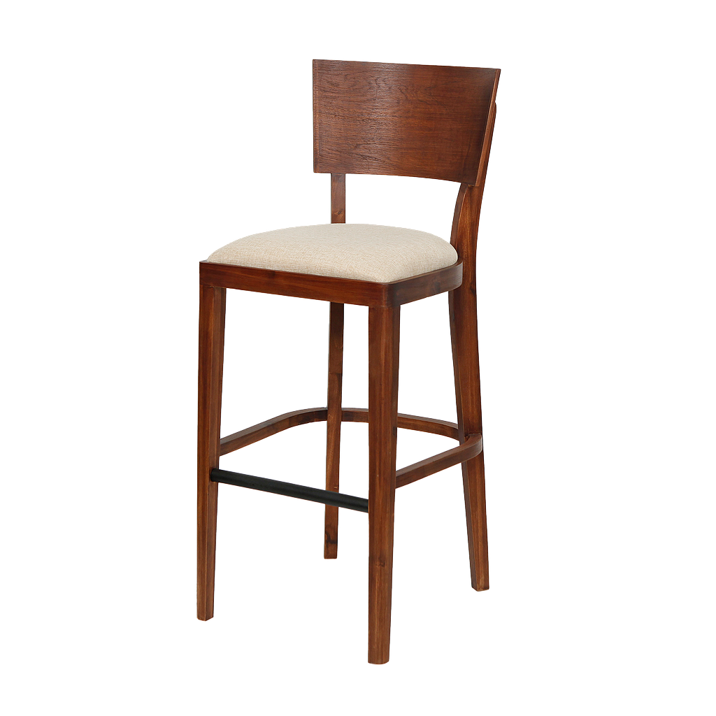 BLOIS - Bar chair H110 - Washed antic and Cream cover
