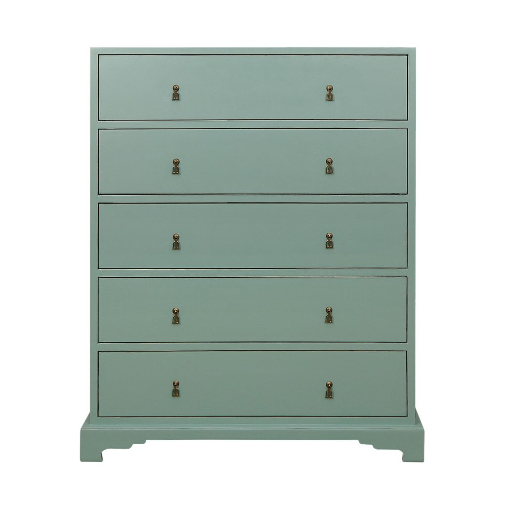 NANKIN - Chest of drawers L105 x H130 - Brocante mint