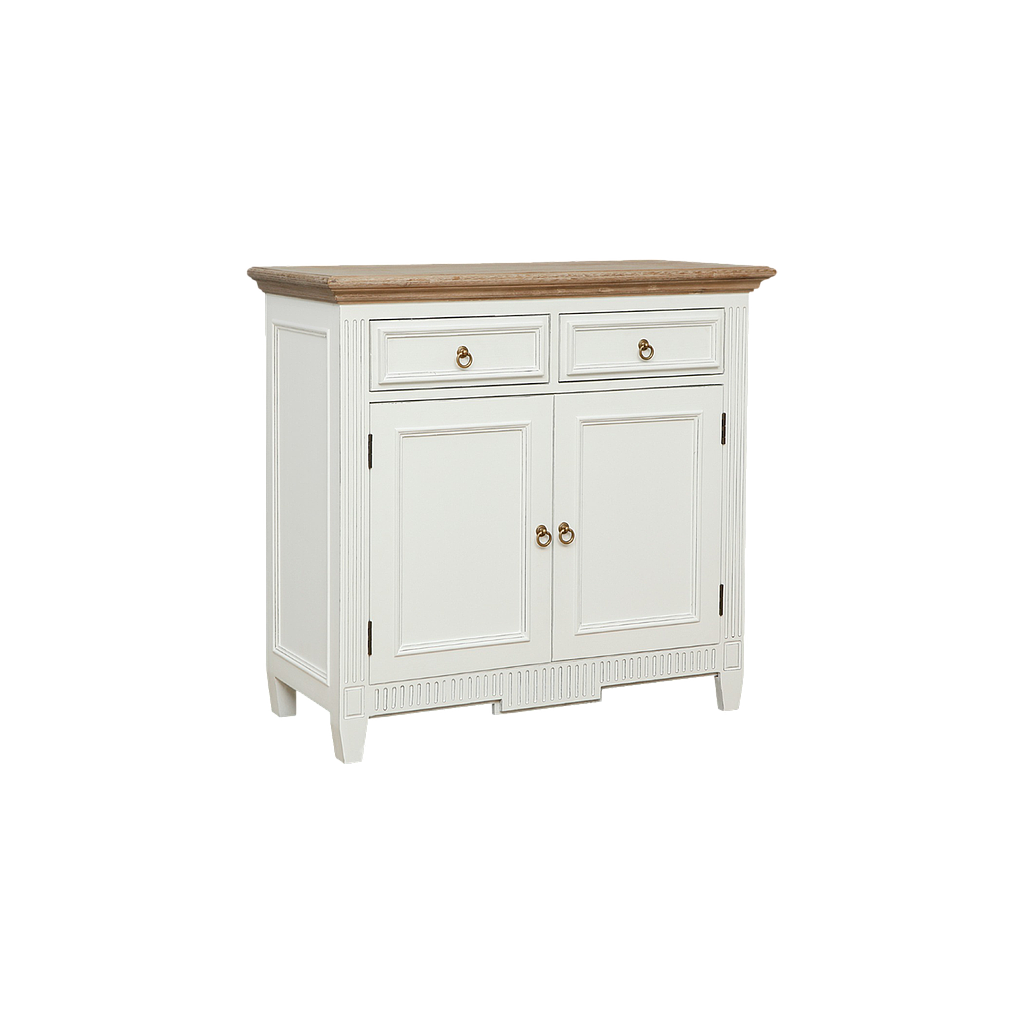 TOSCANE - Sideboard L100 - Brocante white and Toffee