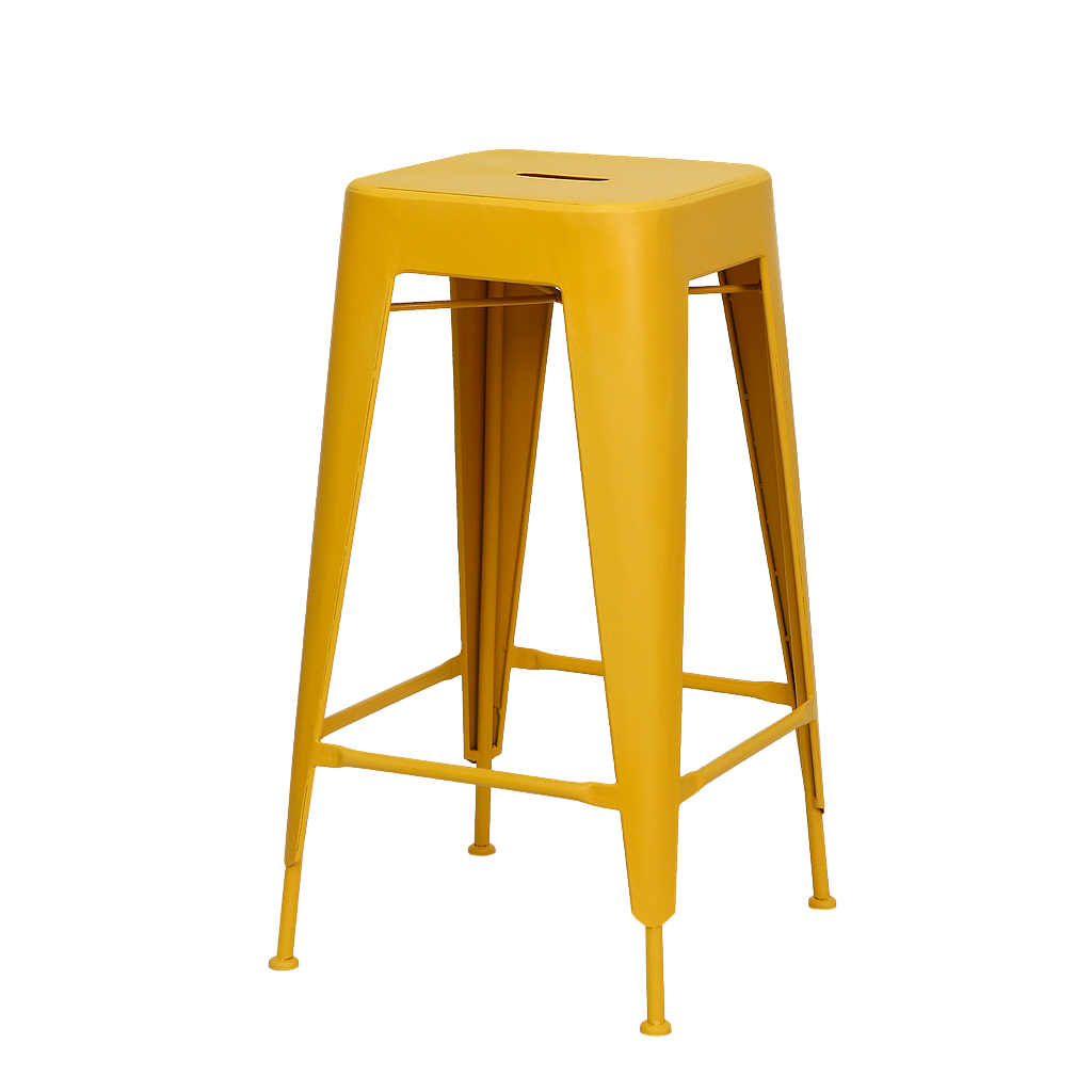 MEKA - Bar stool H75 - Pineapple yellow