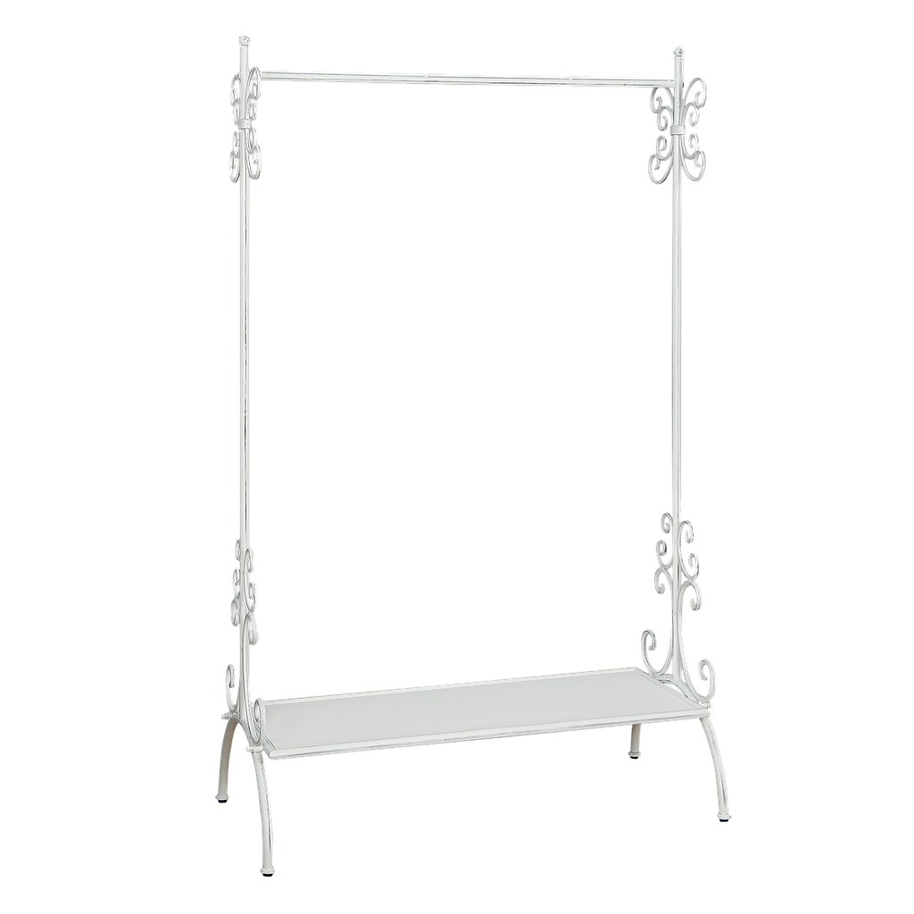 RIKKE - Clothes rail L100 - Patina white and Brocante white