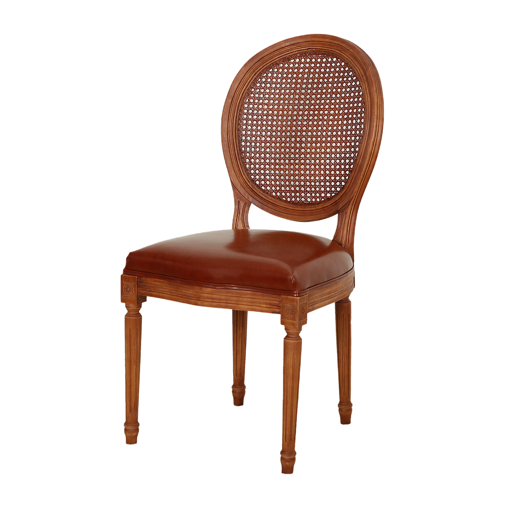 ORLEANS - Dining chair - Washed antic and Red cover