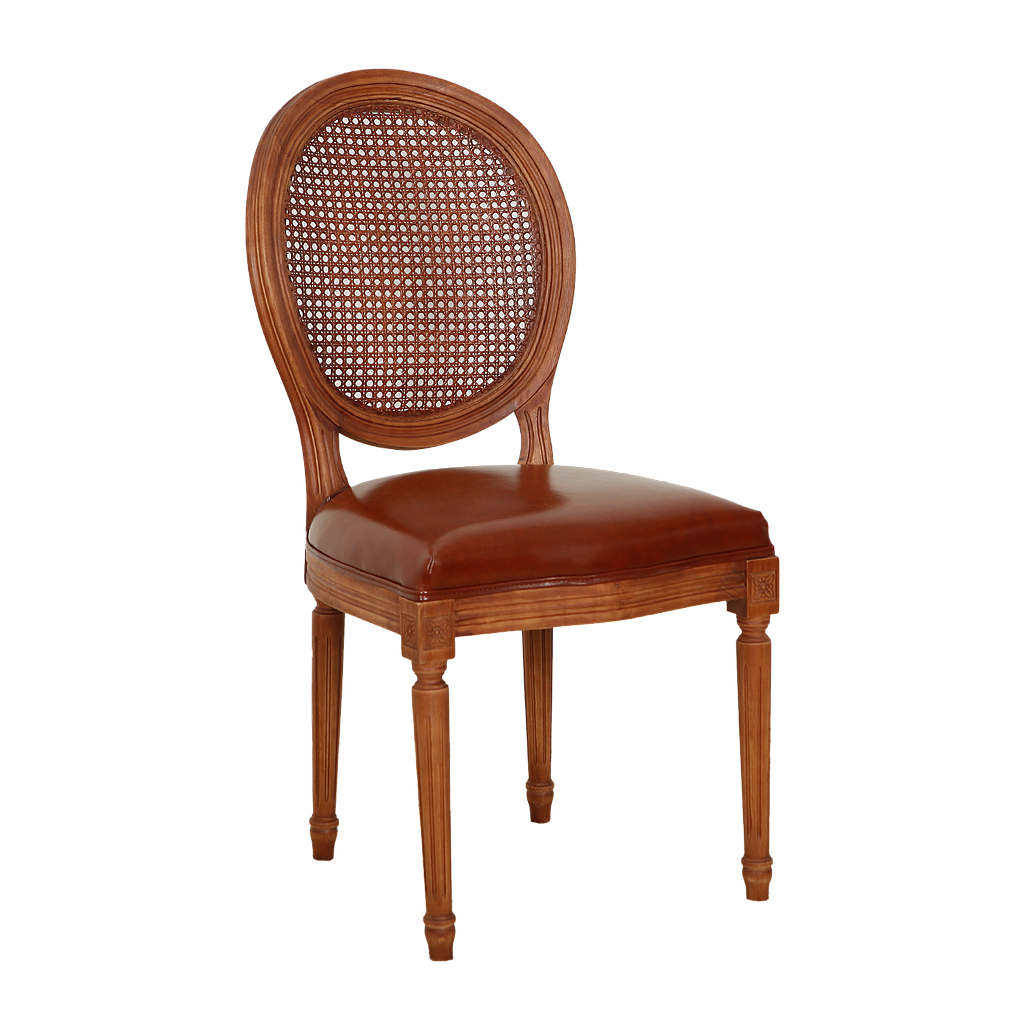 ORLEANS - Dining chair - Washed antic and Red cover