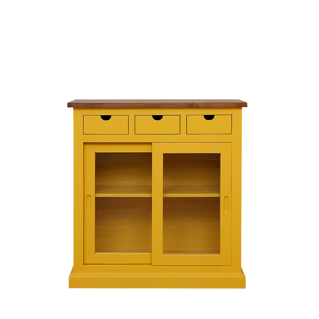 BOX - Sideboard L90 - Pineapple yellow and Washed antic