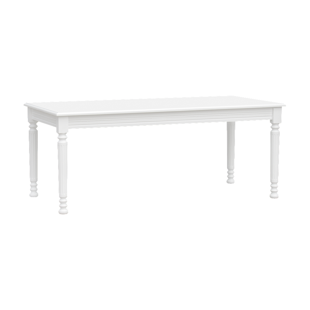 ORLEANS - Dining table L180 x W90 - Brushed white