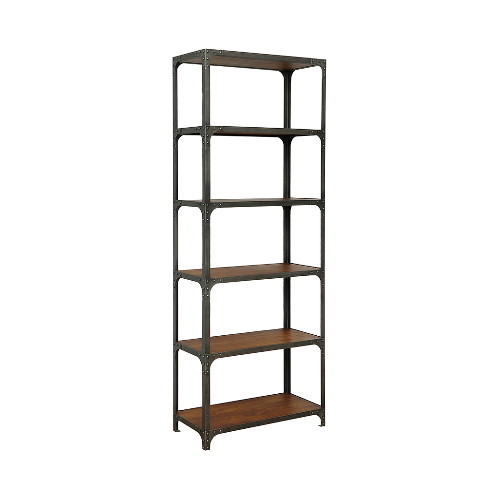 MANHATTAN - Shelf L75 x H204 - Vintage anthracite and Washed antic