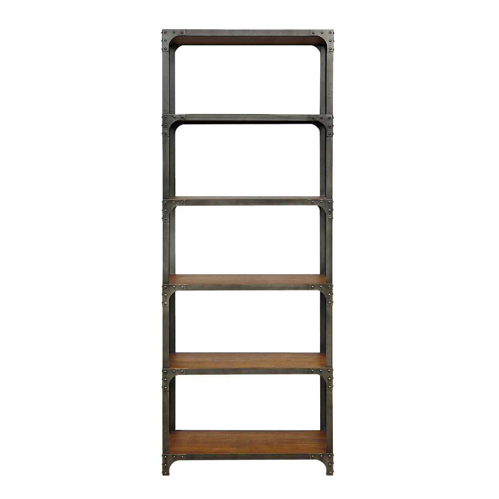 MANHATTAN - Shelf L75 x H204 - Vintage anthracite and Washed antic