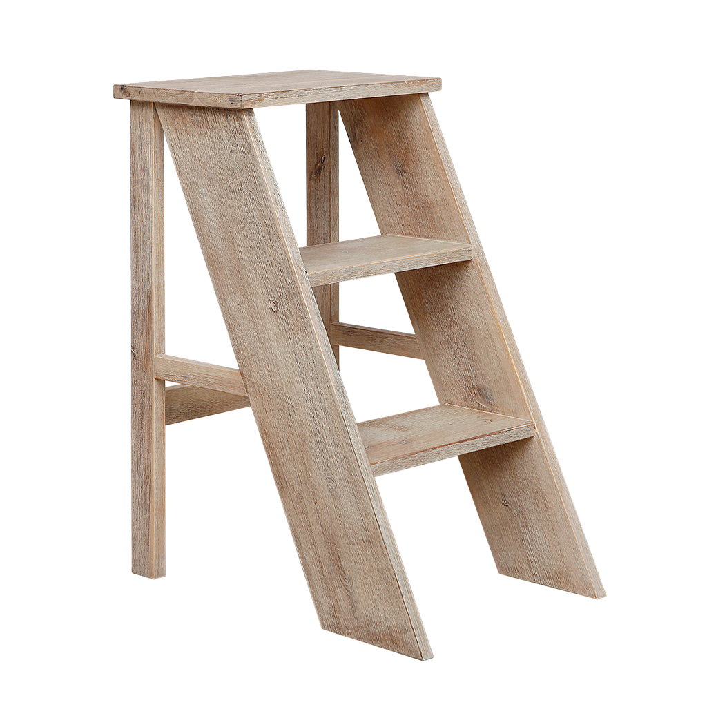 ELLA - Side table - L40 x H71 - Whitened acacia