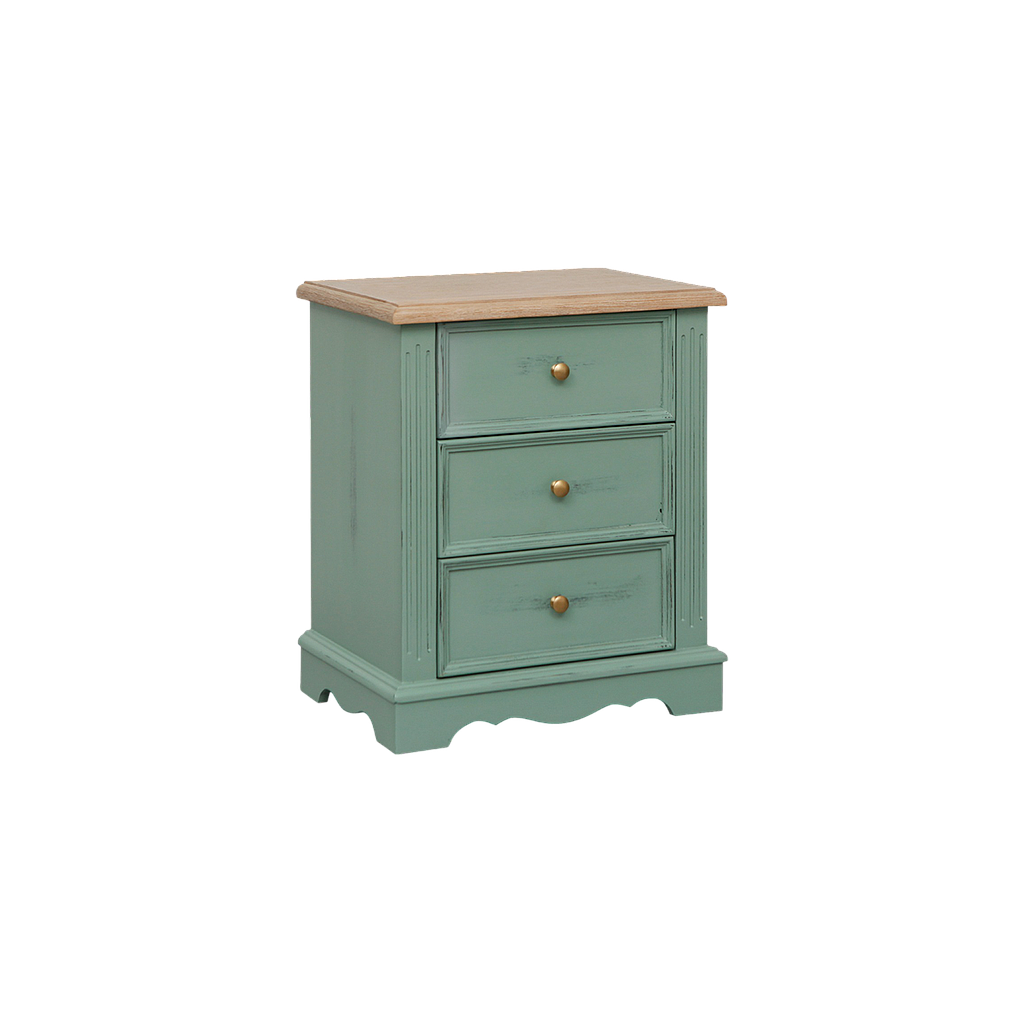 HELENA - Bedside table H60 - Patina mint and Toffee