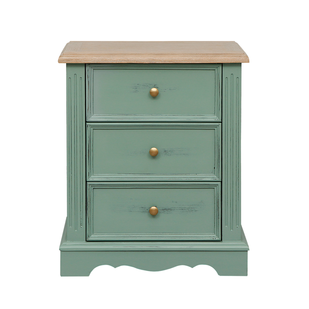 HELENA - Bedside table H60 - Patina mint and Toffee