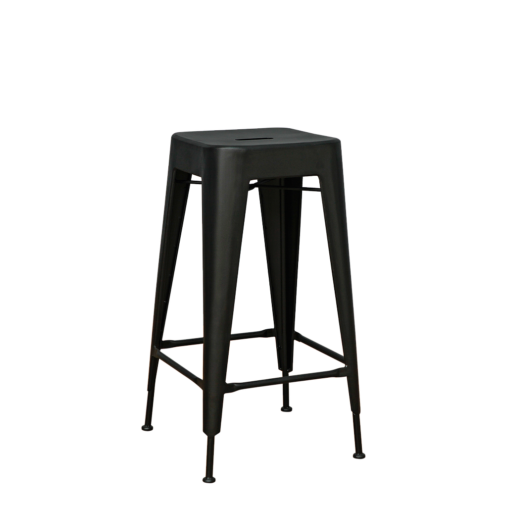 MEKA - Bar stool H75 - Matt black