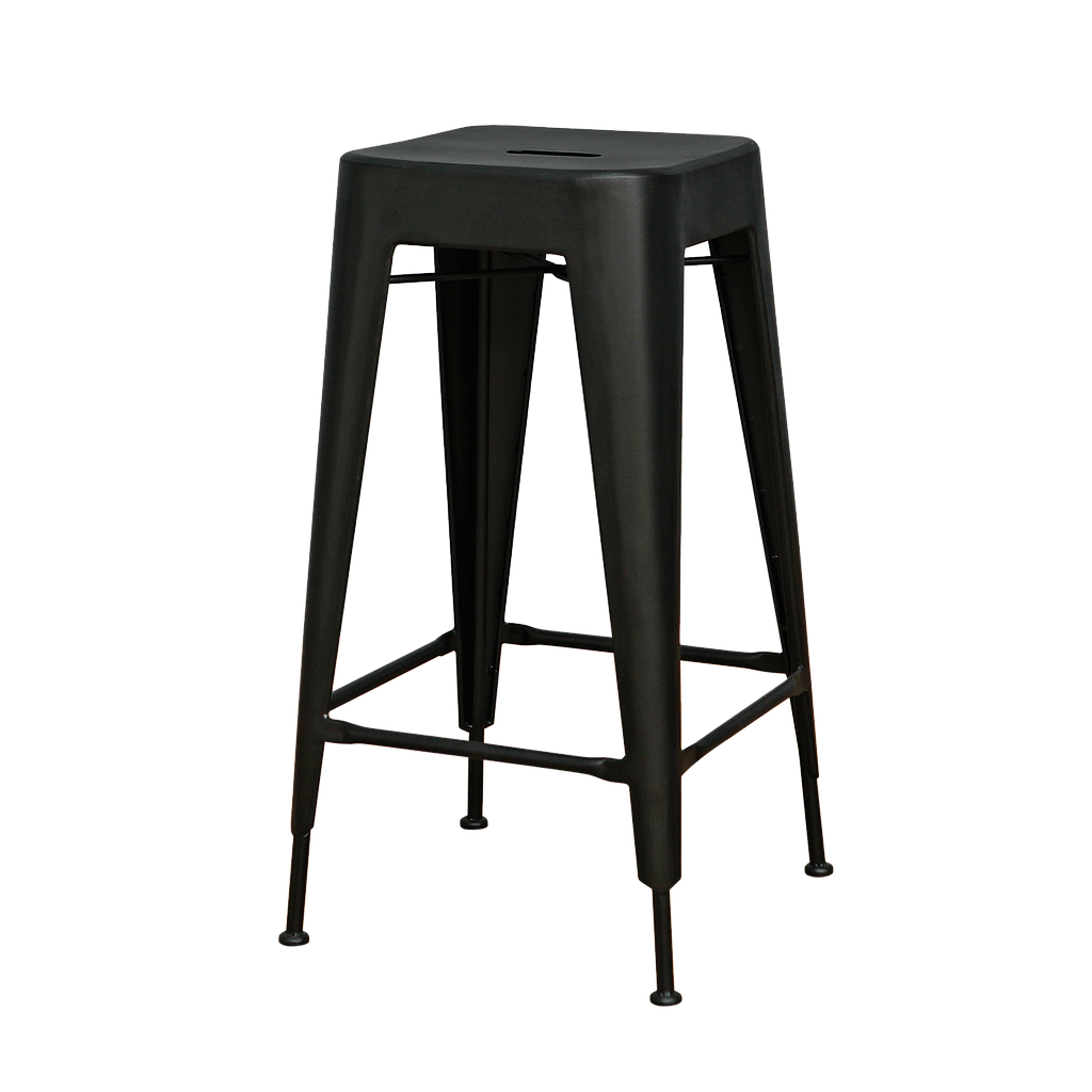 MEKA - Bar stool H75 - Matt black