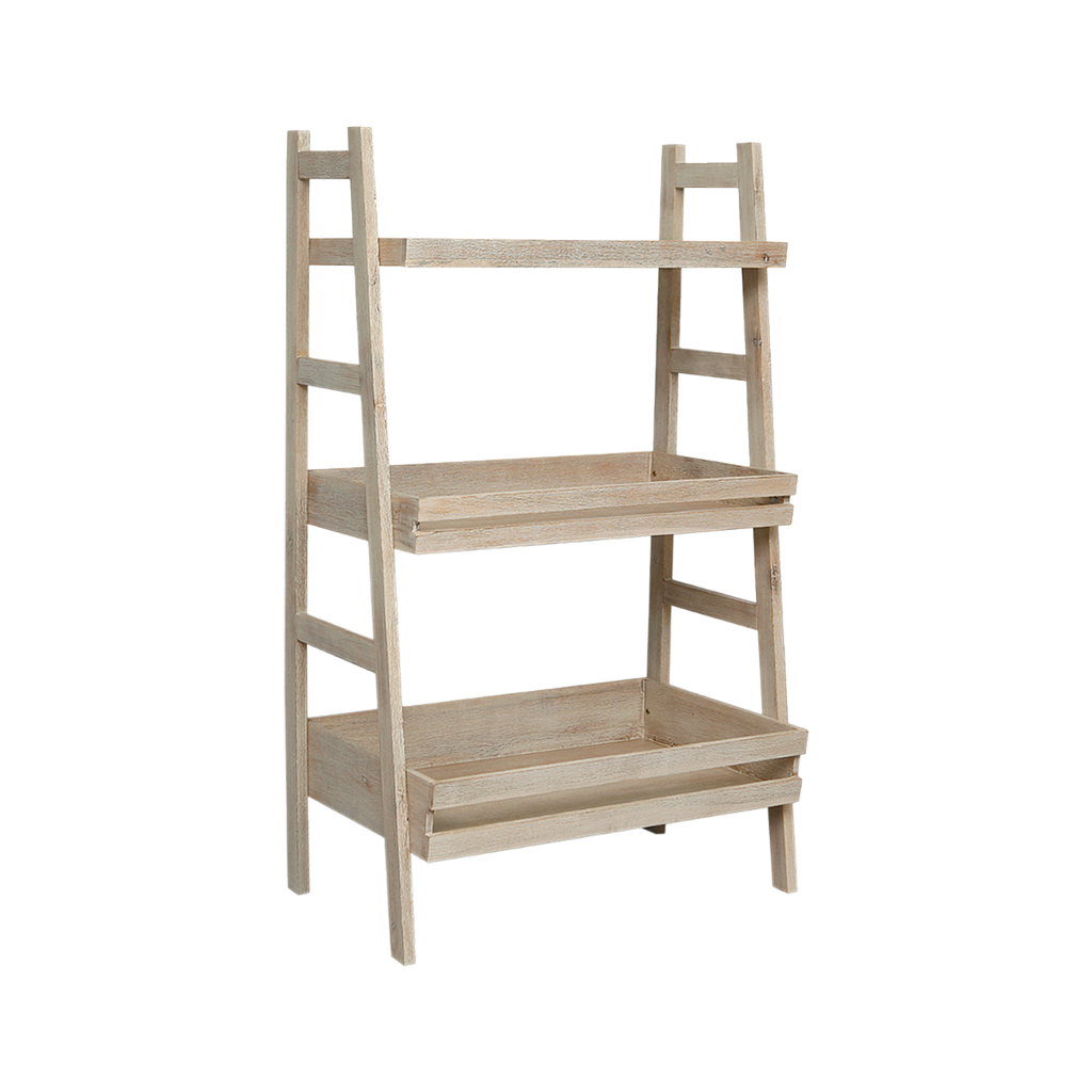 RACHEL - Shelf L90 x H150 - Whitened acacia