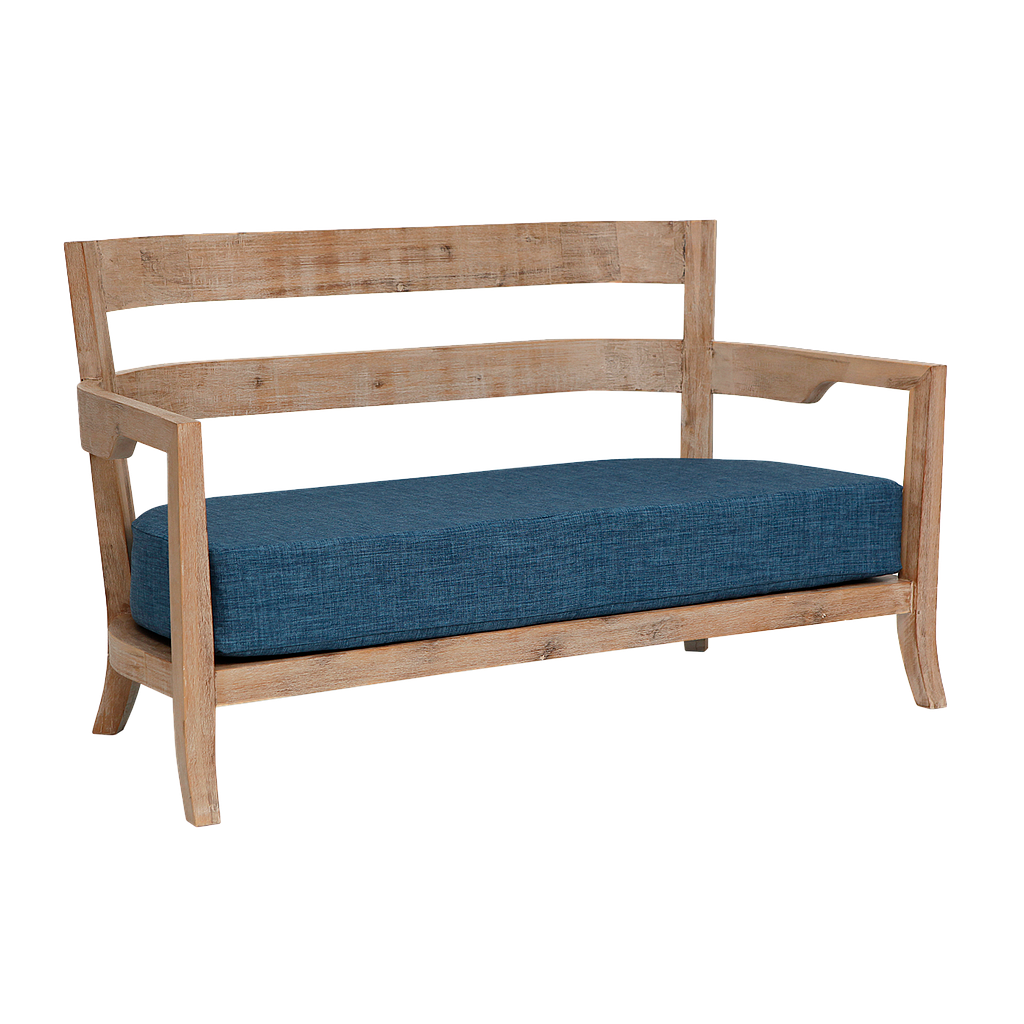 BAYA - Sofa L129 - Toffee and Blue cover