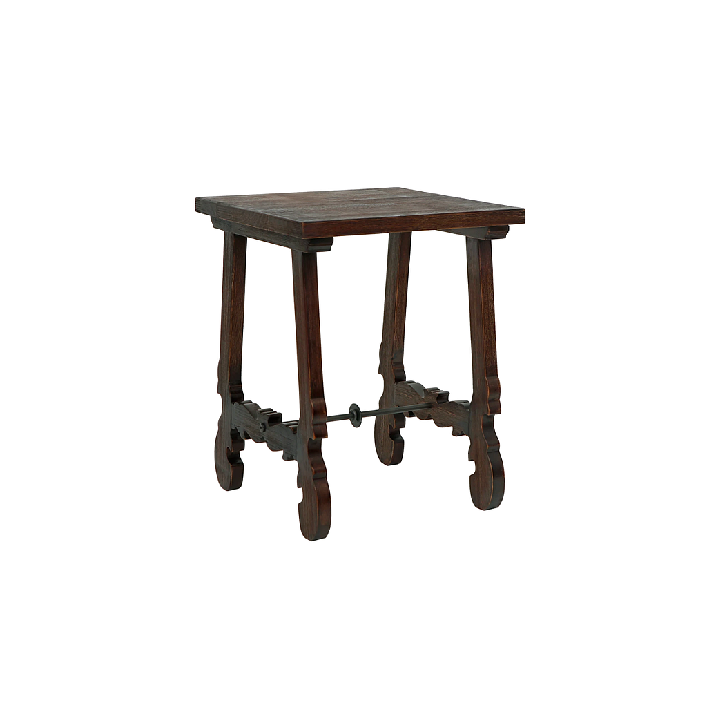 PUEBLA - Bedside table L40 x H45 - Dark aged and Vintage anthracite