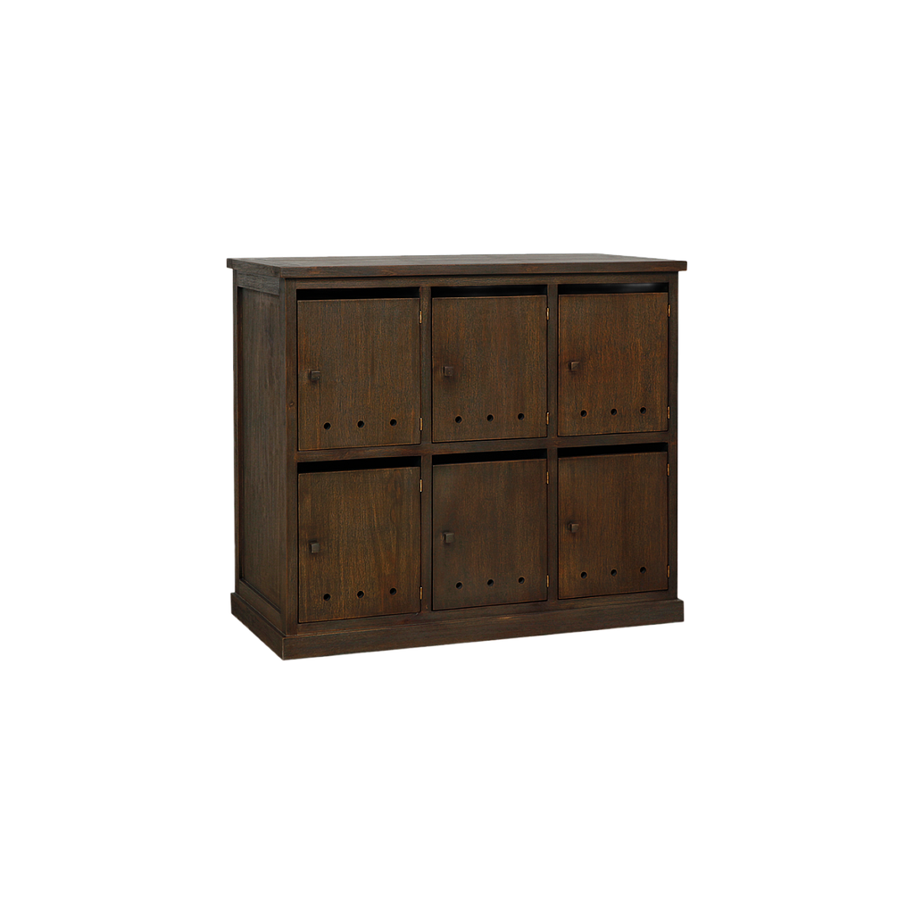NAMUR - Shoe cabinet L97 x H85 - Weathered acacia
