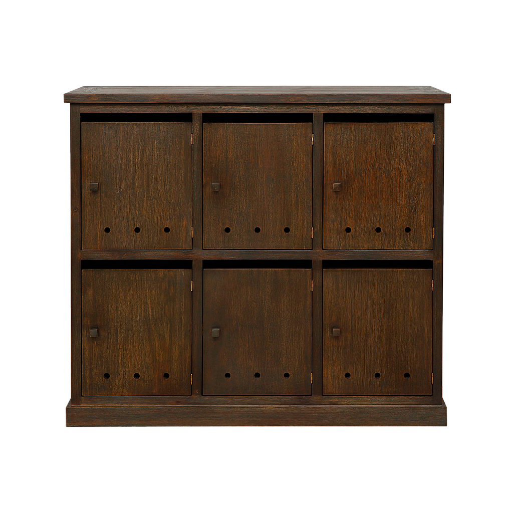 NAMUR - Shoe cabinet L97 x H85 - Weathered acacia