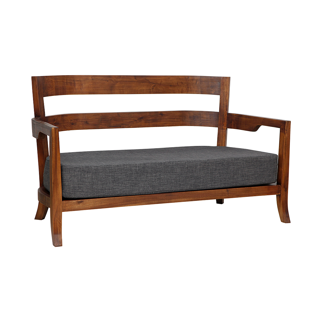 BAYA - Sofa L129 - Washed antic and Dark grey cover