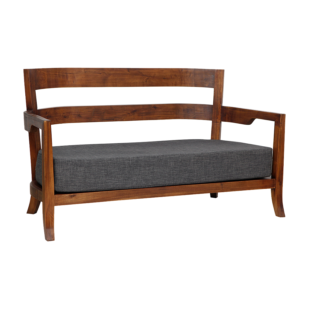 BAYA - Sofa L129 - Washed antic and Dark grey cover