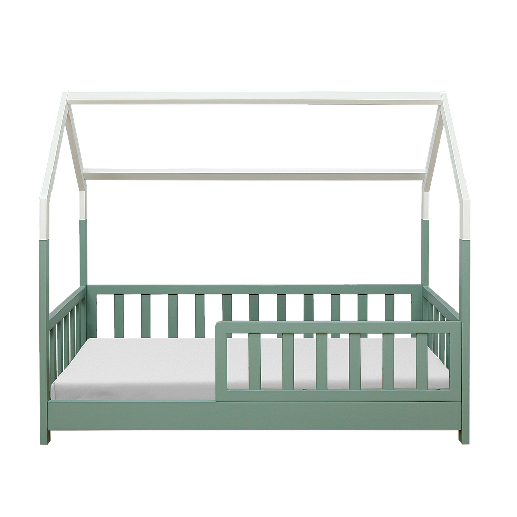 CABANE - Toddler bed 140x70 - Mint and White