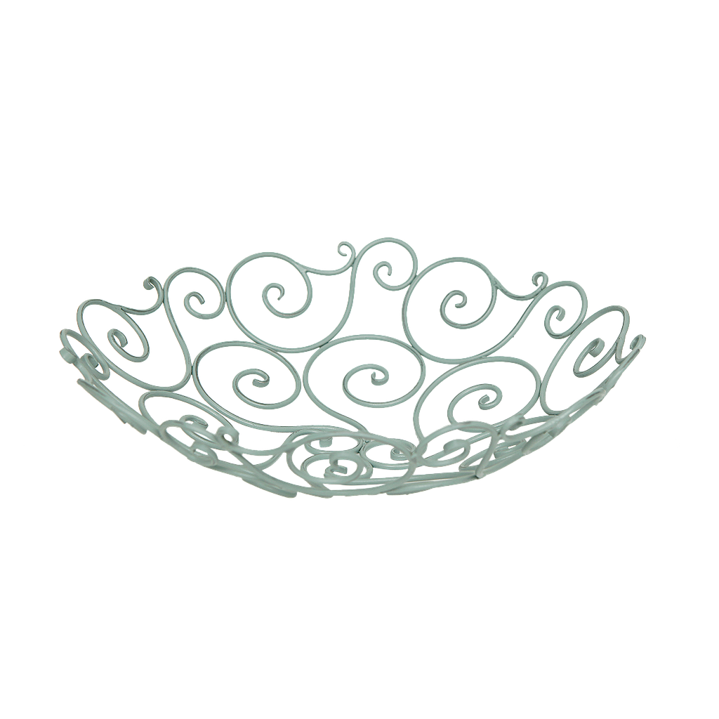 SERRA - Wrought iron fruit bowl diam.34 - Patina mint