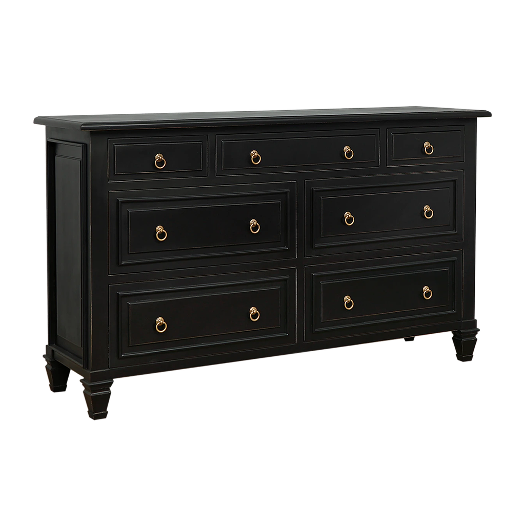 EDYN - Chest of drawers L140 x H85 - Brocante black