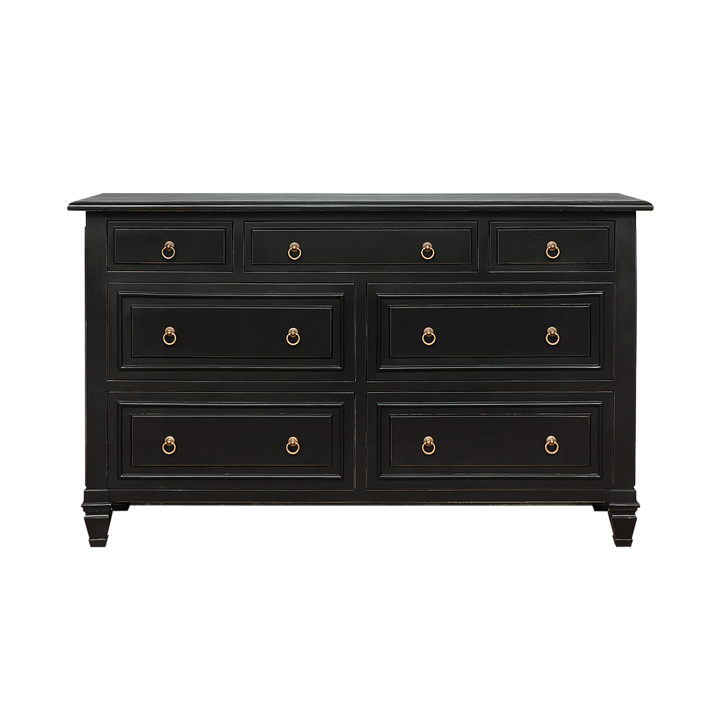EDYN - Chest of drawers L140 x H85 - Brocante black