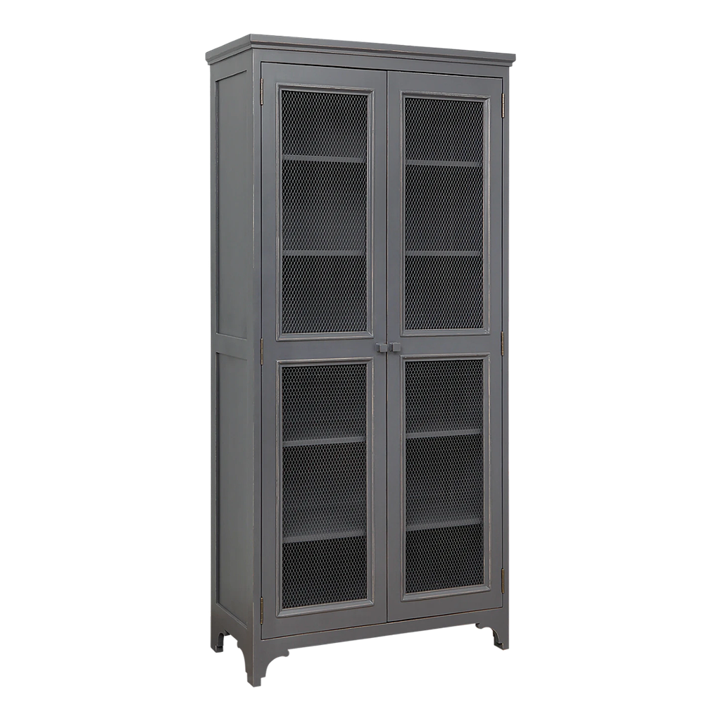 PIERCE - Cabinet L92 x H197 - Brocante charcoal grey