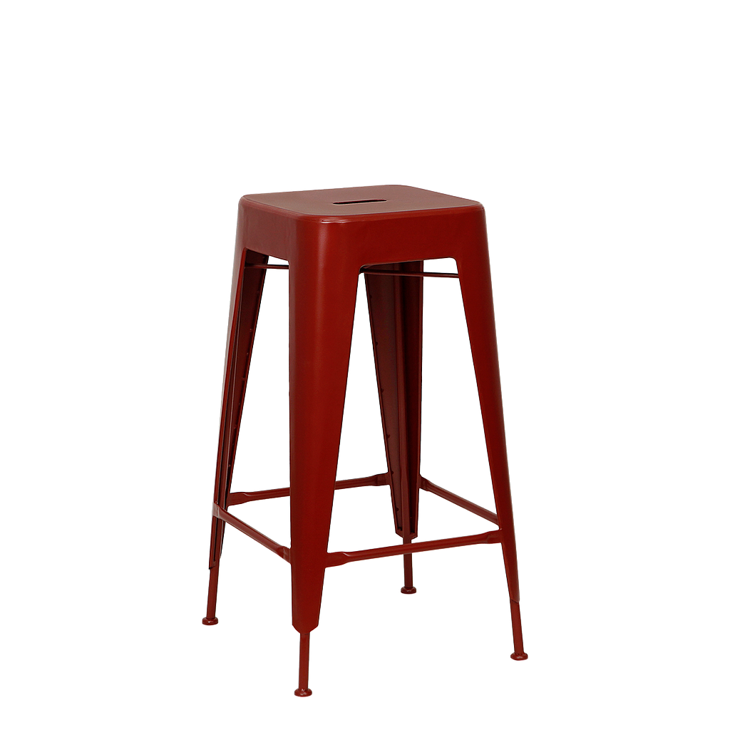 MEKA - Bar stool H75 - Chinese red