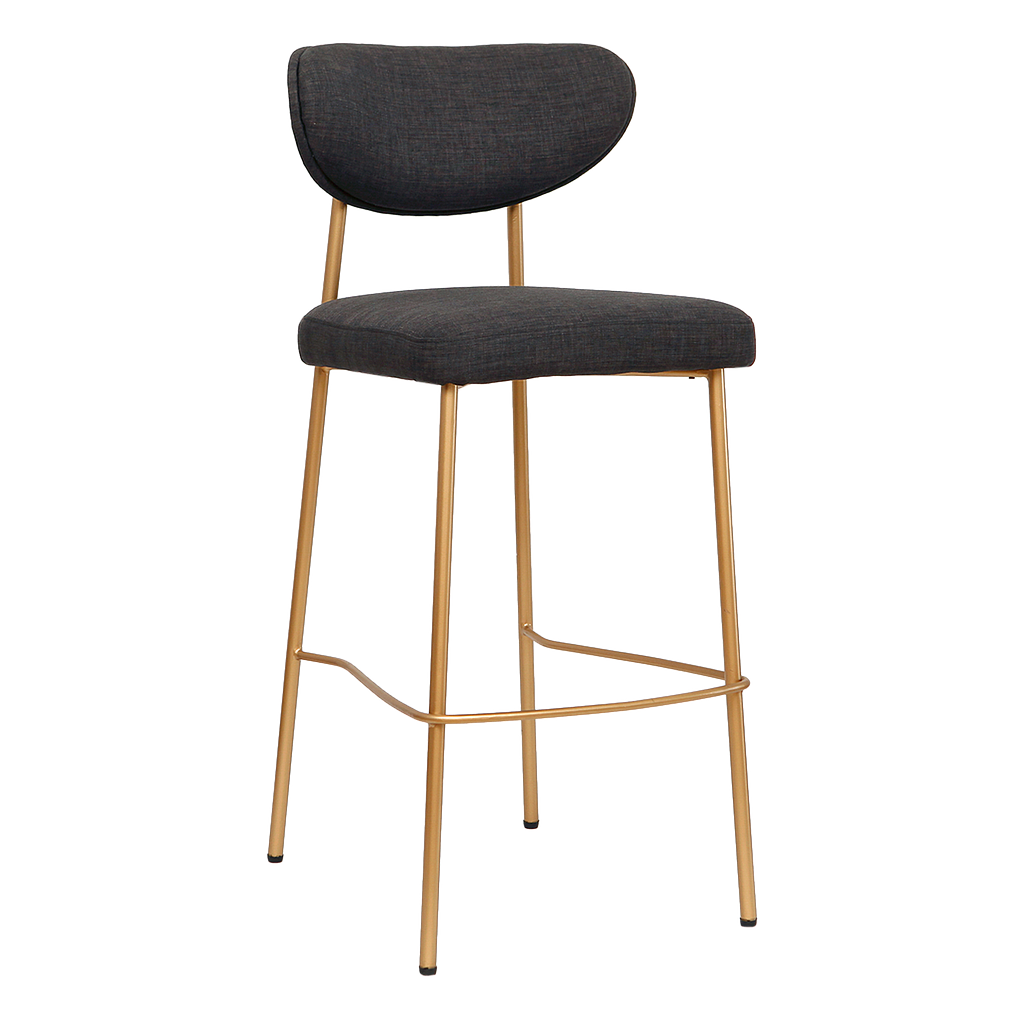 TORBEN - Bar chair H106 - Brass and Dark grey