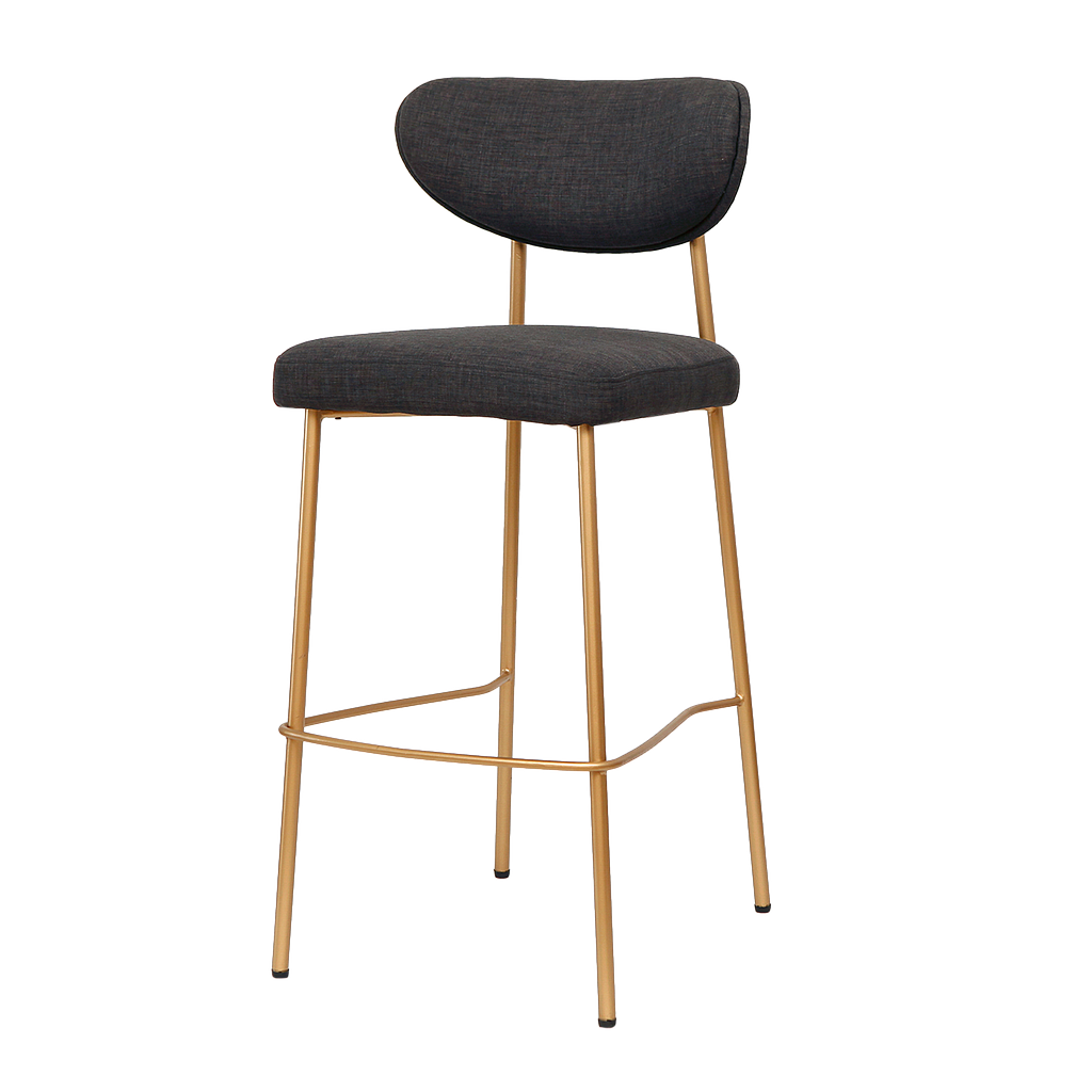 TORBEN - Bar chair H106 - Brass and Dark grey