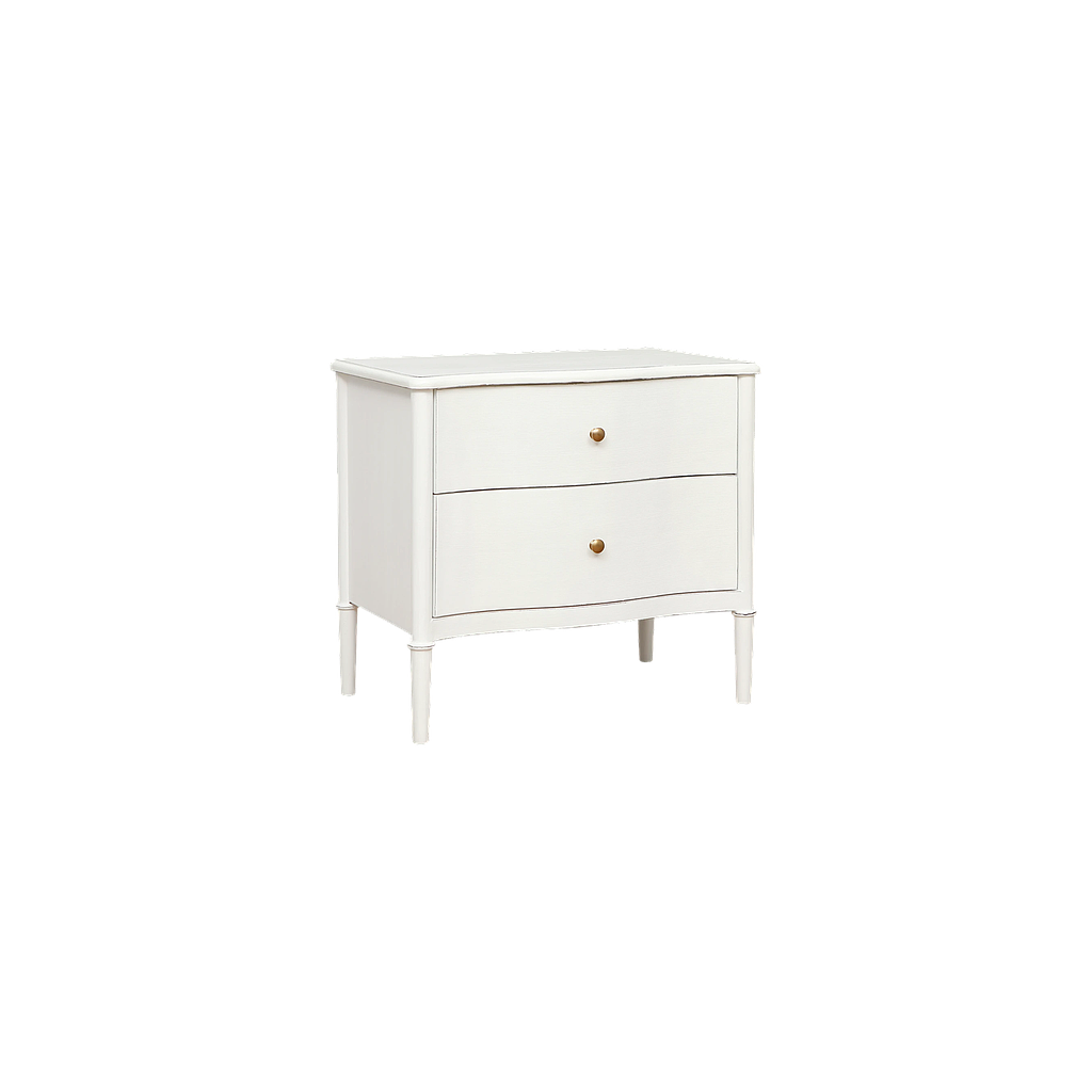 TESSA - Bedside table H60 - Brocante white