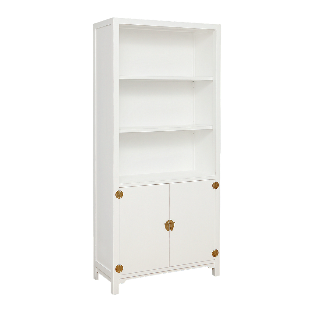 XIAN - Bookcase L90 x H200 - Brocante white
