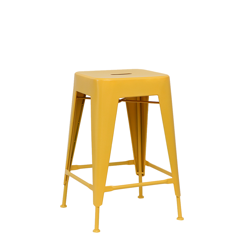 MEKA - Bar stool H60 - Pineapple yellow