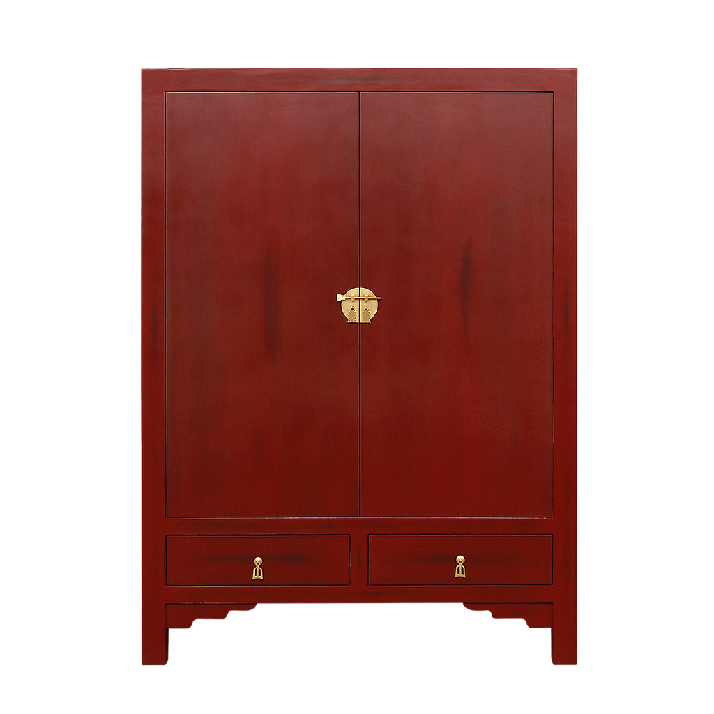 XIAN - Cabinet L100 x H140 - Patina chinese red